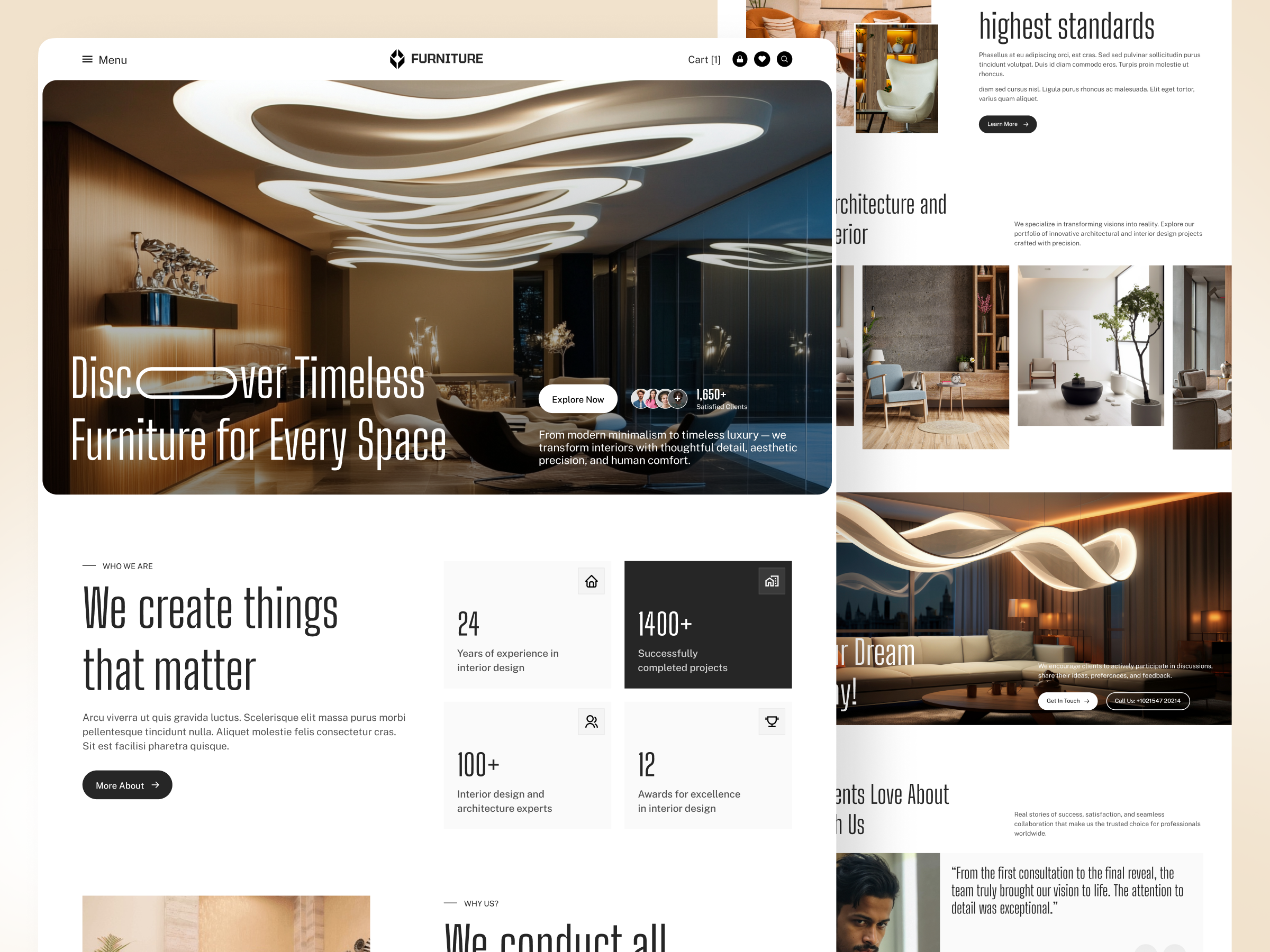 Example of Custom Website UI/UX Design (Figma)