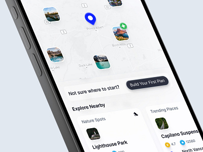 Waterbmb — Your Next Escape Starts Here ai trip ai trip generate aiplanner airbnb bold canada clean elegant explore itinerary journeyapp lake location map map pin mountain smarttravel travelapp traveling trip