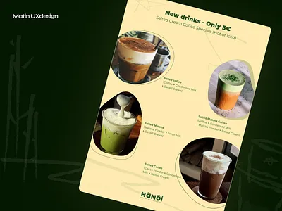 New Coffee Drink Menu coffee menu design coffee shop menu coffeemenu drinkmenu matcha menu menu design new drink