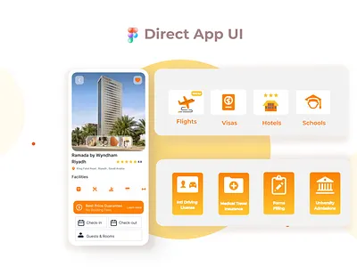 booking app app design figma graphic design ui ux