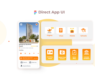 booking app app design figma graphic design ui ux