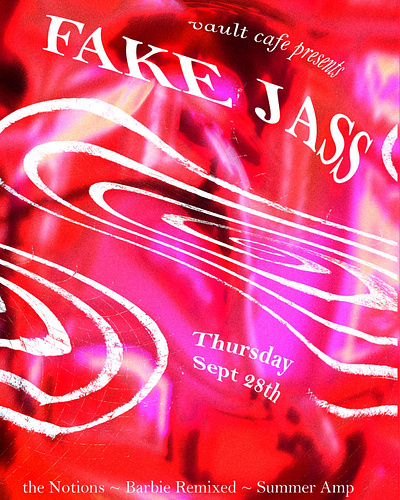 Vault Cafe Show Posters design graphic design poster