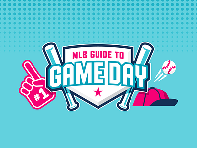 MLB Game Day Badge | SBNation badge baseball bats fan hat home plate illustration logo