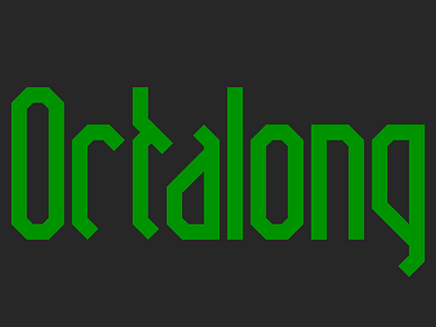 Octalong font futuristic geometric lettering sans serif typeface typography