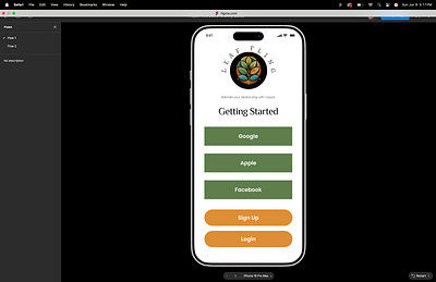 Leaf Fling UX/UI Design for Plant ID App figma graphic design motion graphics ui ux uxui design