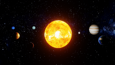 Solar System 3d black blender blender3d cycle design earth jupiter moon planet render saturn solar system space sun