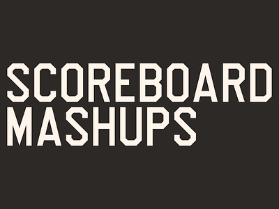 Scoreboard Mashups collage graphic design history mashup retro signage sports vintage wallpaper