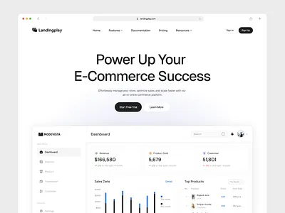 E Commerce Hero Section branding clean design ecommerce hero section landing page minimalist modern saas store ui ui design uiux ux web design