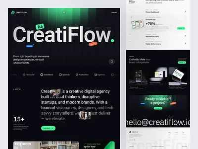 Digital Agency Website agency business company corporate creative design digital landing page marketing portfolio seo ui ux website