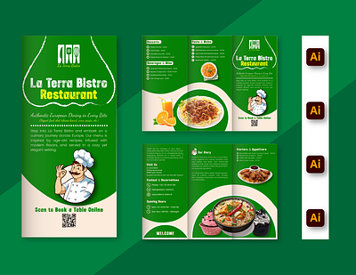 Professional Restaurant Brochure Design visual identity