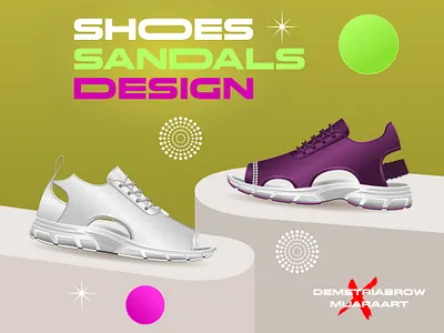 Collaboration Projects DEMETRIABROW X MUARA ART concept design design footwear design graphic design illustration sandals design technical drawing techpack design vector