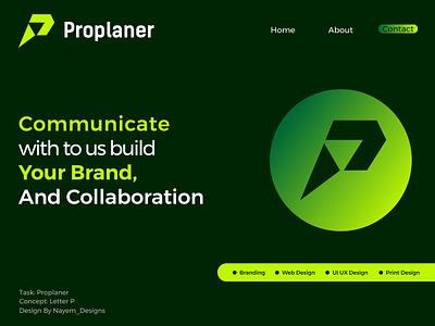 Proplaner- Tech Design Agency Logo brand identity branding creative logo custom logo design agency gradient graphic design letter p logo logo design logo designer logo type modern logo saas startup logo tech agency tech company logo tech logo unique logo webdesign