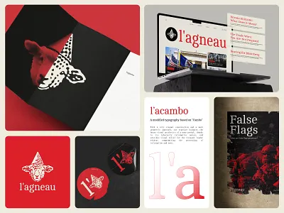 l'agneau - Logo & Identity System for Idependent Media Outlet branding design graphic design identity system logo typography web website