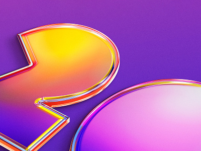 20k - Close-Up abstract bauhaus brand identity branding chrome digital art glass glass morphism gradient graphic design illustration jeffrey dirkse lettering logo type design vector visual identity