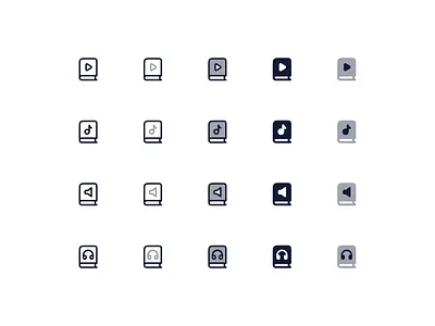 Audio Book ✨ audiobook icons book 02 designers developers icon icon design icon library icon pack icon set iconography icons