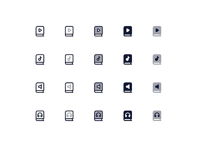 Audio Book ✨ audiobook icons book 02 designers developers icon icon design icon library icon pack icon set iconography icons