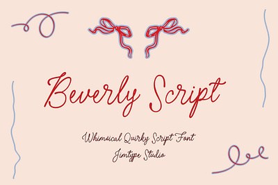 Beverly Script - Whimsical Wedding Font script wedding whimsical