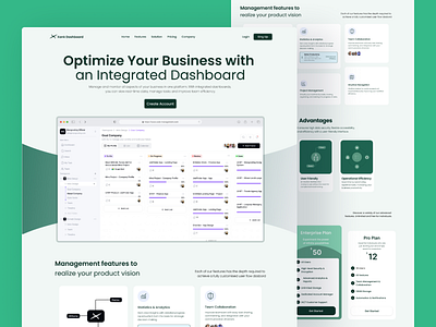 Xank Management – Landing Page UI Design branding design graphic design ui