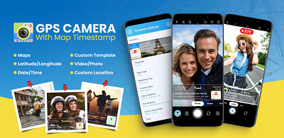 GPS Camera with Map Timestamp - Play Store assets design geo tag camera gps camera gps coordinates photo gps map camera gps map photo gps photo app gps photo stamp graphic design location based camera location stamp camera map camera rohitrajkhorwal