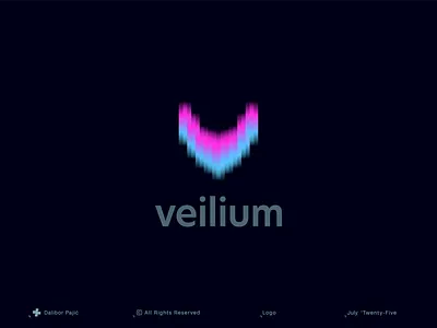Veilium logo air app branding bright dark data gradient graphic design intelligent letter light logo minimal modern smart startup technology transparent vibe web