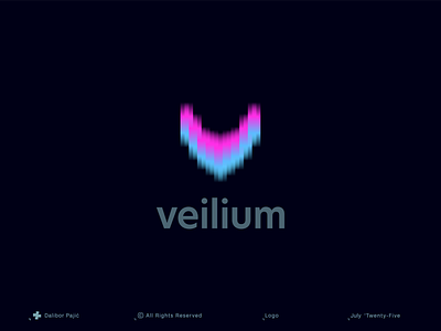Veilium logo air app branding bright dark data gradient graphic design intelligent letter light logo minimal modern smart startup technology transparent vibe web