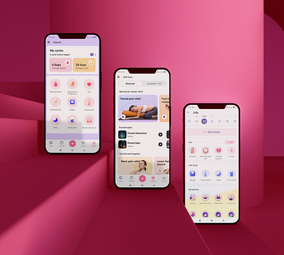 Period Tracker App Ui Design app design app design idea app redesign app ui ux app ui ux design creative app design creative app ui creative ux mobile app design period tracker app designer ui ux app ui ux design ui ux design for mobile app ui ux for web web ui ux website design