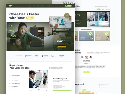 Trezo - CRM crm envytheme landing landing page product design uidesign uxdesign uxresearch