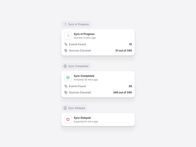 Sync Panel with Realtime Progress clean dashboard flat metrics minimal progress saas shadcn shadcnui statuspanel sync systemhealth tailwind