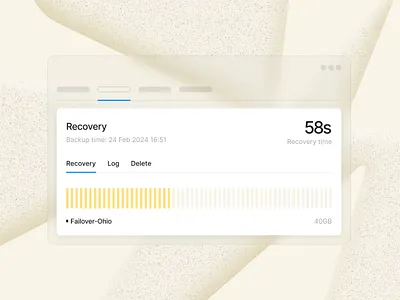 N2W - Chart abstract backup bar branding chart clean dashboard design modern pregress tabs ui ux white yellow