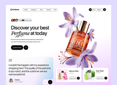 Perfume Website Design ecommerce frangance parfume parfume website perfumes web design