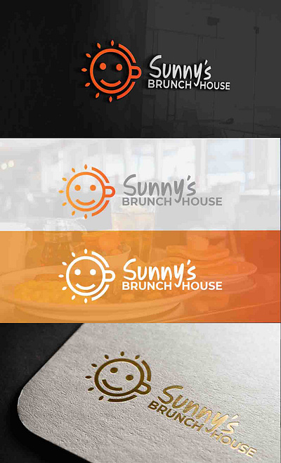 sunnyes brunch house branding design logo logo design minimalis minimalist minimalist logo modern modern logo modern logo design restaurant logo sun logo sunny logo