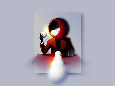 Surreal Digital Illustration abstract adobe conceptual digital art focus gradient grey illustrated illustration illustrator light modern perspective reflection surreal surreal art symbolic vector zoom