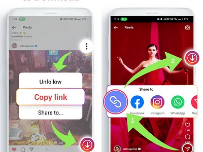 InSaver - Instagram Downloader andriod design branding design download insta story graphic design insaver instagram downloader rohitrajkhorwal ui