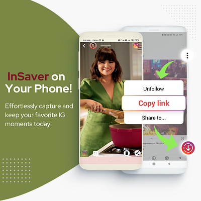 InSaver App - Instagram Post andriod design branding design download insta story graphic design insaver instagram downloader logo rohitrajkhorwal ui