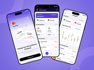 Smarter Money 🪙, Smoother Days app concept budget planner clean ui design expense manager finance app light mode ui mobile app ui mobile banking modern ui money tracker personal finance product design savings tracker ui ux inspiration wallet app
