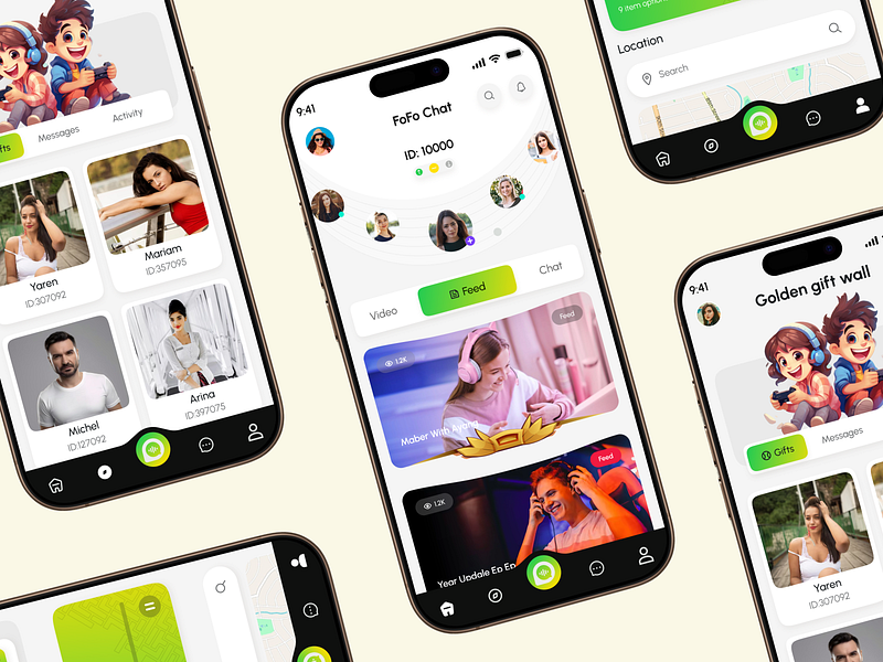 AI Chat Room Mobile App Design UI/UX