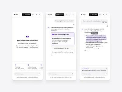 Legal AI Chat Interface ai chat chatui clean compliance dashboard flat legal legaltech llm minimal saas shadcn shadcnui tailwind