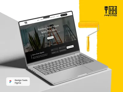 HH Painting - Painting Website UI/UX Design uiux