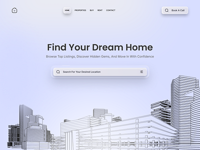 Luma Home Hero UI design apple clean ui component devdock find home hero hero design hero ui landing page liquid glass minimal trending uiux web app web design web design inspiration website design website redesign