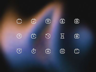 Broken Calendar & Time Icons – Make Planning Look Cool icon icon design icon library icon pack icon set icons