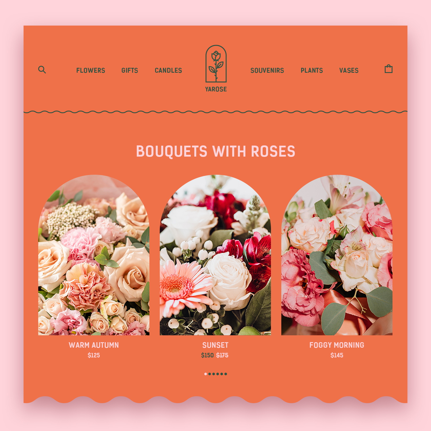 Design concept Flower Shop design ecommerce flowershop ui ux