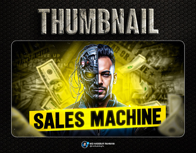 Sales Machine YouTube Thumbnail Design branding design graphic design growth growth thumbnail manipulation sales thumbnail thumbnail thumbnail design thumbnails youtube youtube thumbnail