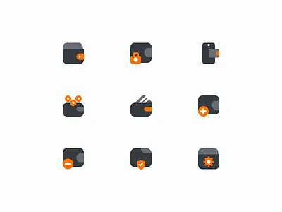 Finance Icon Set graphic design icons illustration minimal mobile web