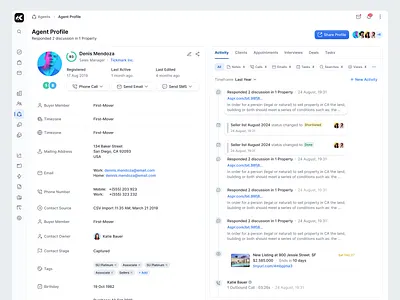 Profile page design. dashboard product design profile saas user profile web app