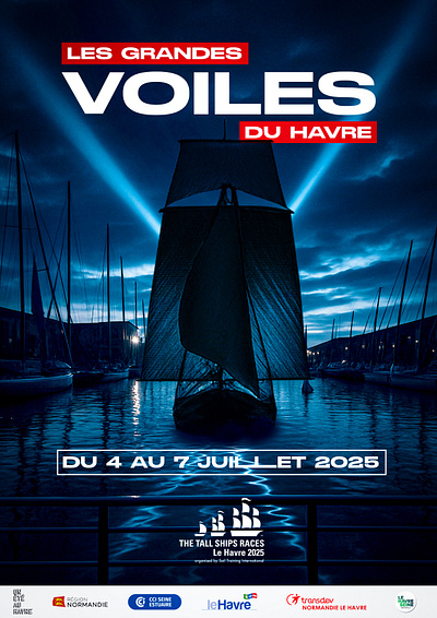 AFFICHE GRANDES VOILES LE HAVRE