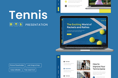 Tennis Sports Presentation player ppt sports