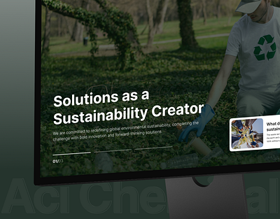 ACIE – Industrial Construction Chemicals Website UI/UX b2b website chemical company website construction corporate website eco friendly website design industrial uiux industrial website interface landing page ui nonprofit website product recycling service startup ui ux web web design website
