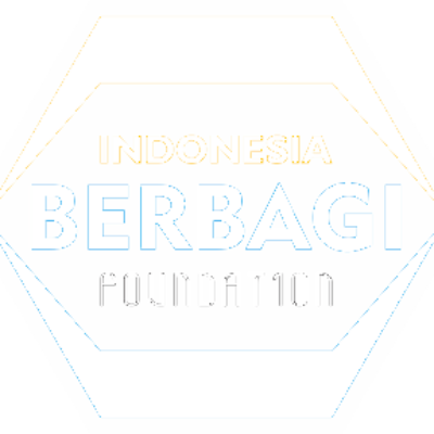 Logo Indonesia berbagi Foundation White branding logo