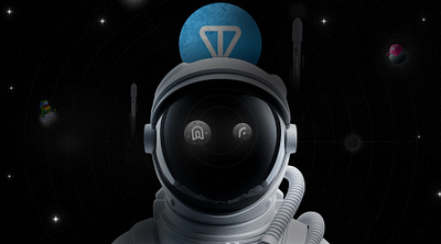 Fintopio x Portals Design Contest ad banner branding design fintopio graphic design illustration minimalistic portals telegram ui