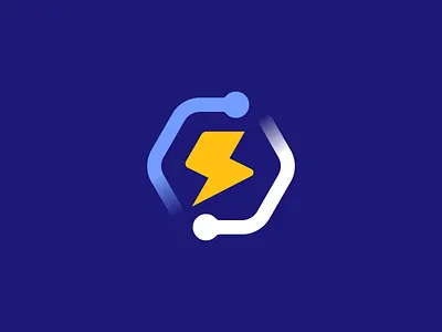 NodeBolt logo bolt creative hexagon lightning lightning bolt logo logo design modern node nodes simple soft software tech technology
